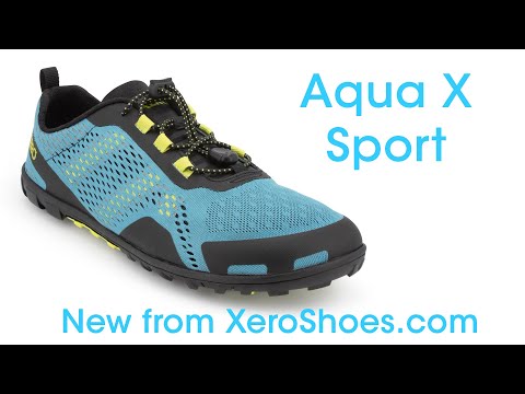 NEW Men&#039;s Minimalist Water, Trail Running, Swim/Run OCR Shoe for 2021- Aqua X Sport by Xero Shoes