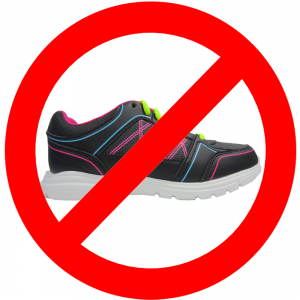 No Running Shoes Allowed